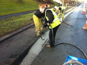 reinstating a concrete & Tar road - like for like